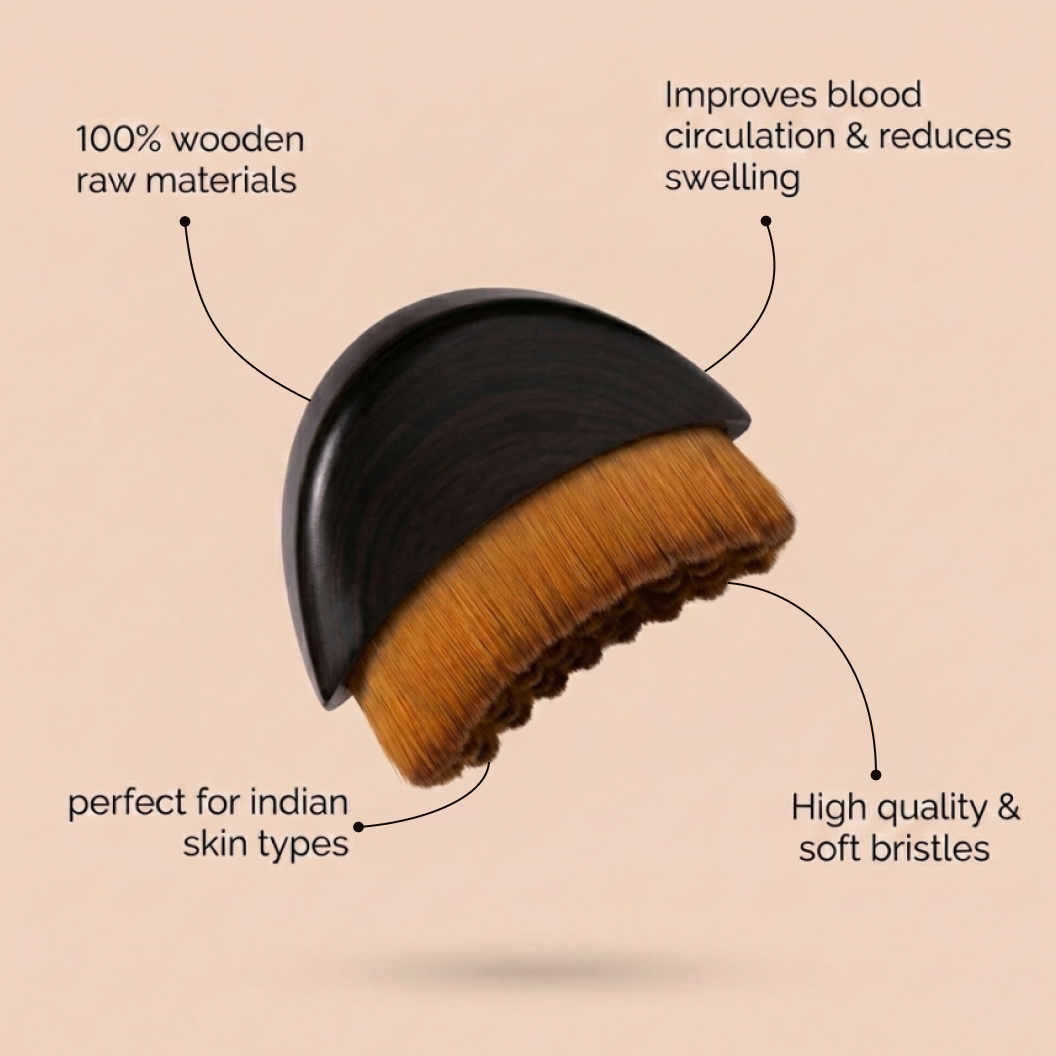 Lymphatic Drainage Gua Sha Bamboo Brush