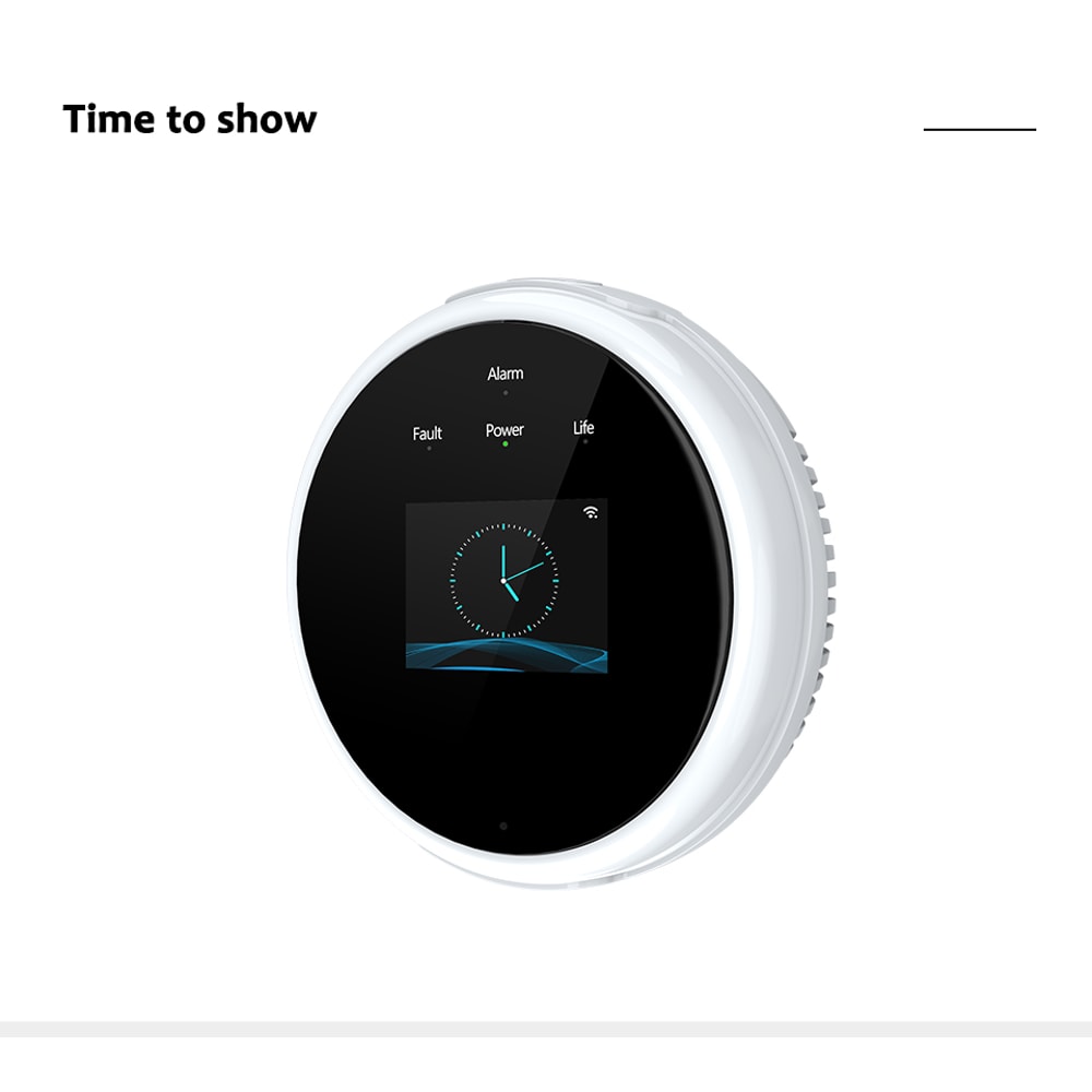 Intelligent WiFi Natural Gas Sensor, Household Combustible Gas Alarm Detector for Leak Detection