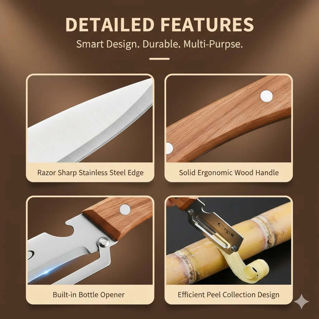 Purepeeler™ – Precision Peeling + Bottle Opener